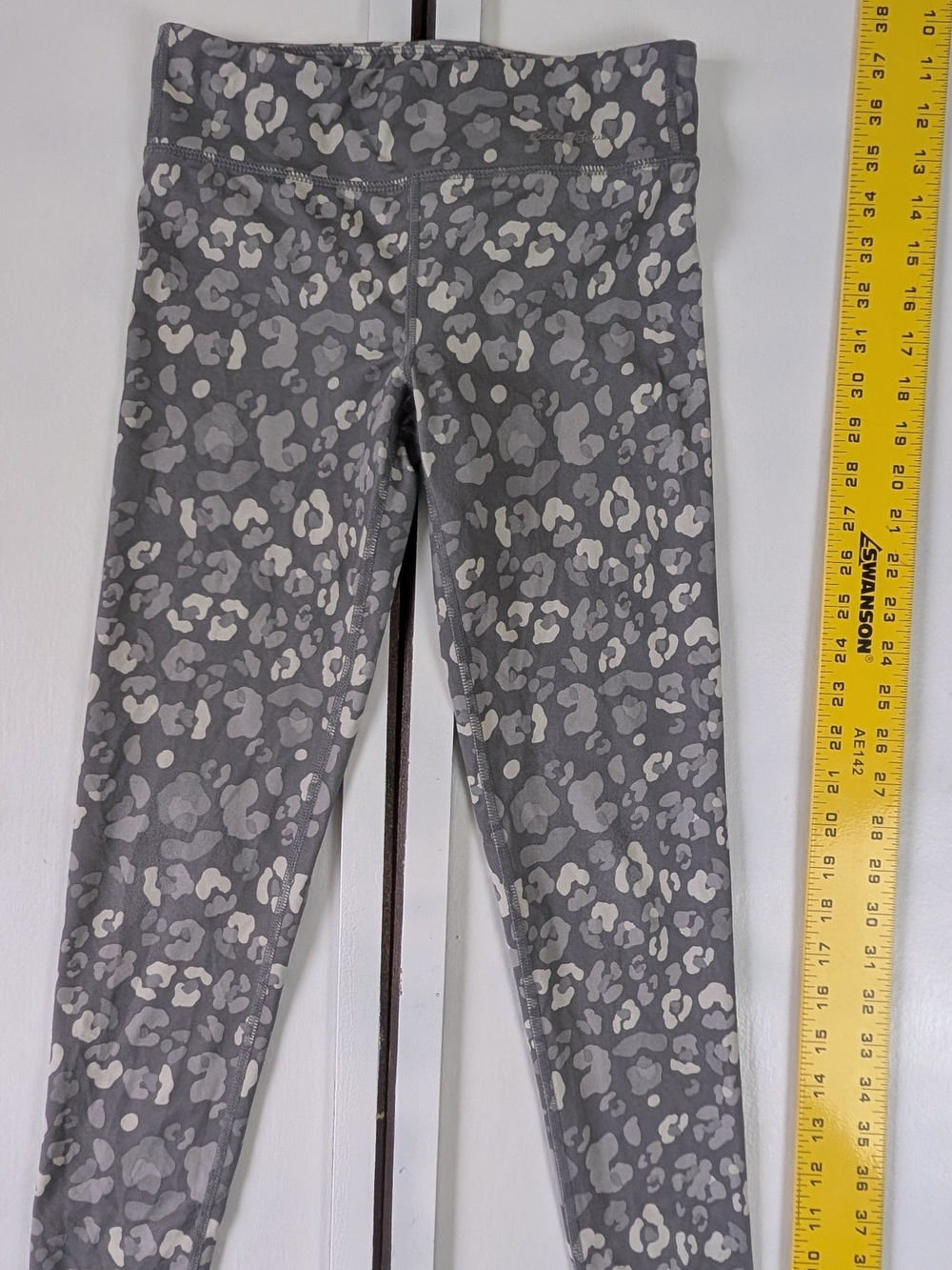 Eddie Bauer Gray Leopard-Print Kids Leggings